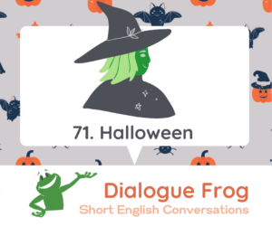 English Podcast Halloween Dialogue Frog 71 Header Image
