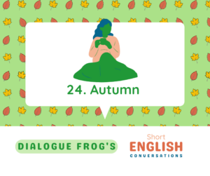 Image of a woman drinking from a mug with a blanket in her lap for feature image of short English conversation autumn 24