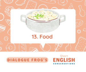 Header Image for Short English Conversation Food